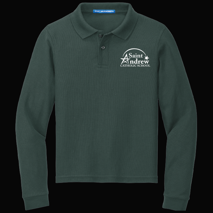 Long Sleeve Cotton Polo