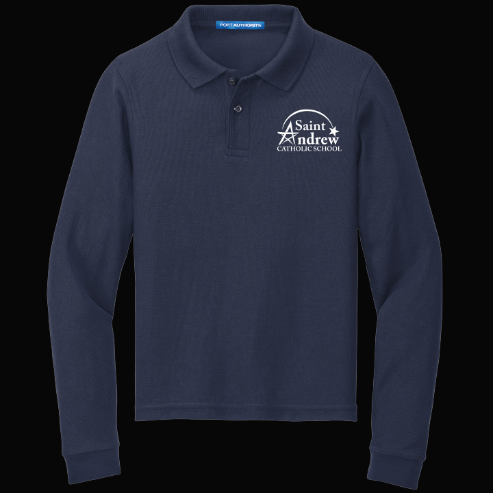 Long Sleeve Cotton Polo