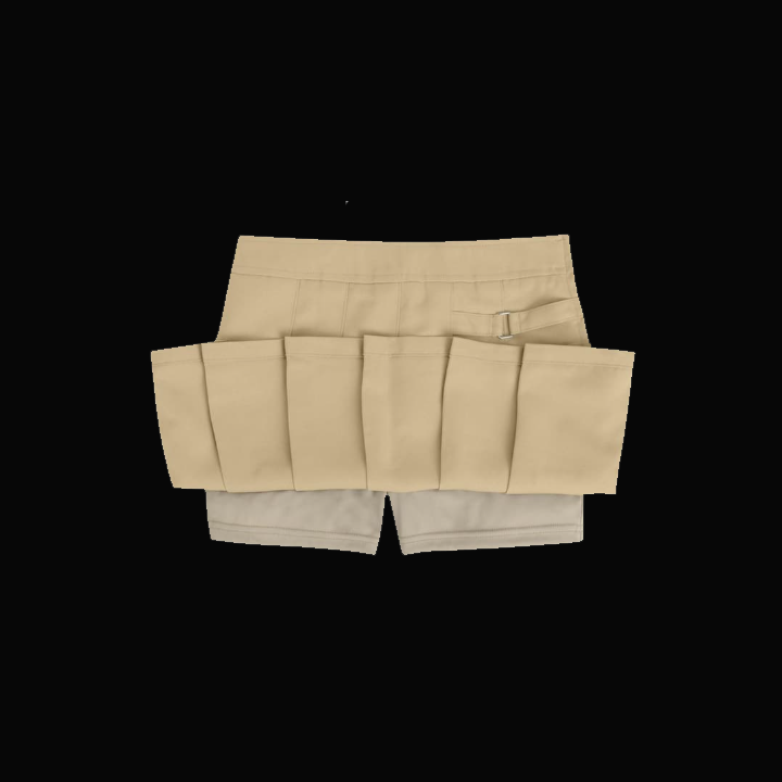 Girls' Pleated Two-Tab Skort